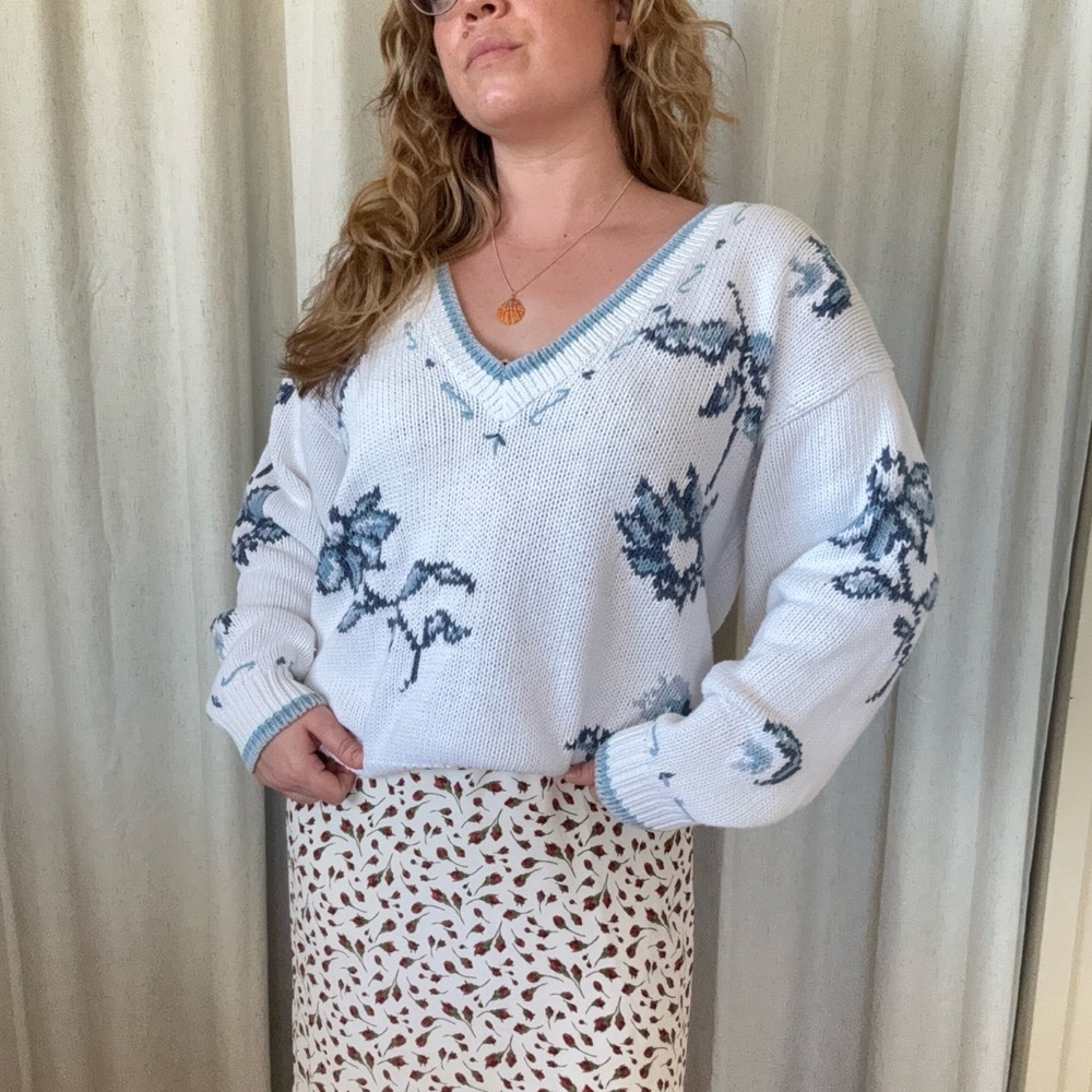 Cute Oversized Handmade Sweater • Size: S-L